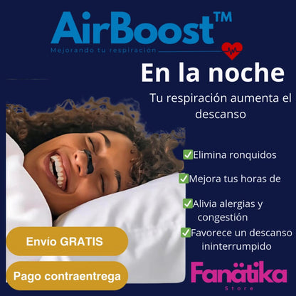 Mejora tu respiración al instante con AirBoost™ - 1+1 GRATIS