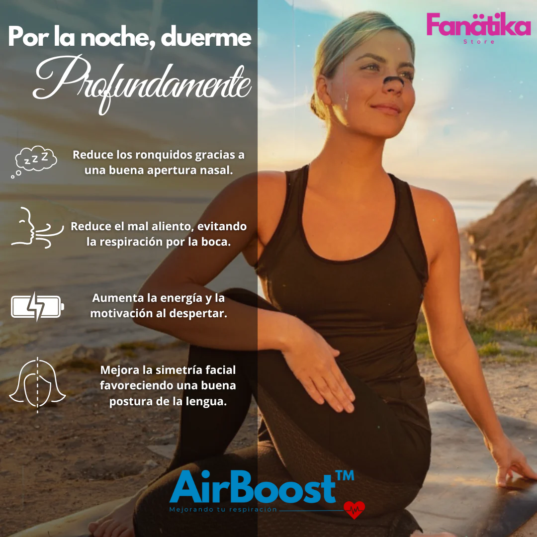 Mejora tu respiración al instante con AirBoost™ - 1+1 GRATIS